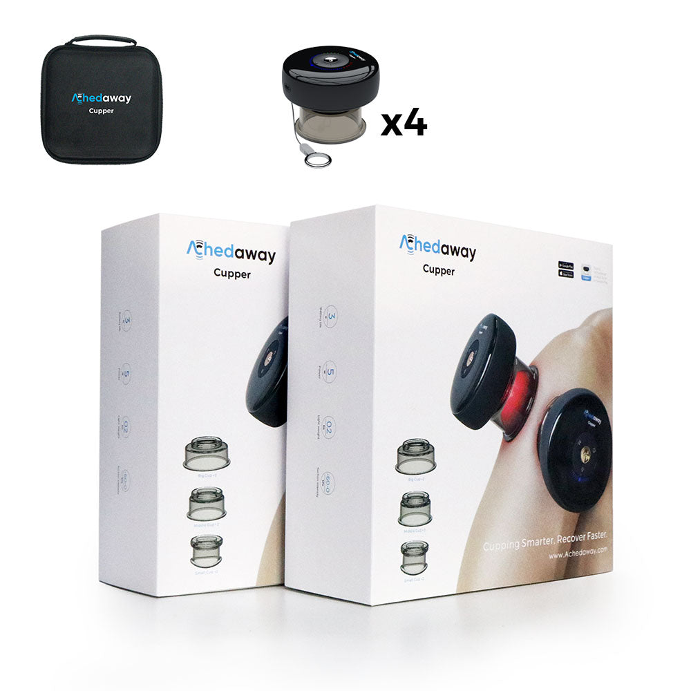 新品未使用　リピーター出品　achedaway cuppery Achedaway Cupper - The Smart Cupping Therapy Massager (2 Pairs)